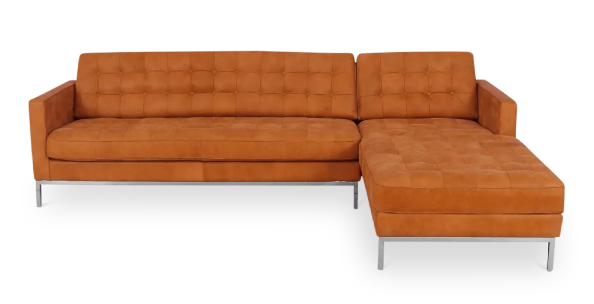Italo Hoekbank Vintage Cognac Leer (Hoek Links)