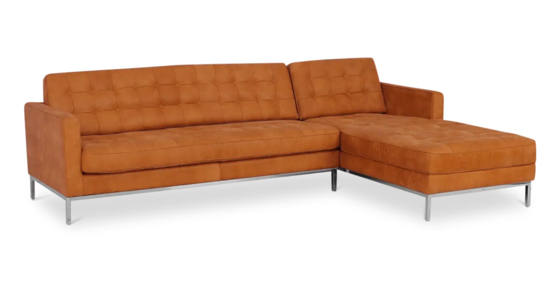 Italo Hoekbank Vintage Cognac Leer (Hoek Links)