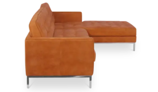 Italo Hoekbank Vintage Cognac Leer (Hoek Links)