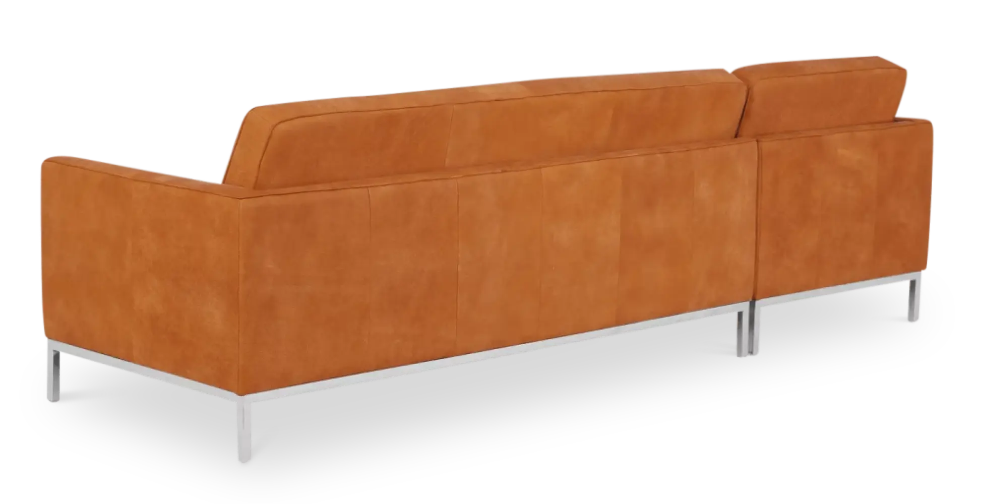 Italo Hoekbank Vintage Cognac Leer (Hoek Rechts)