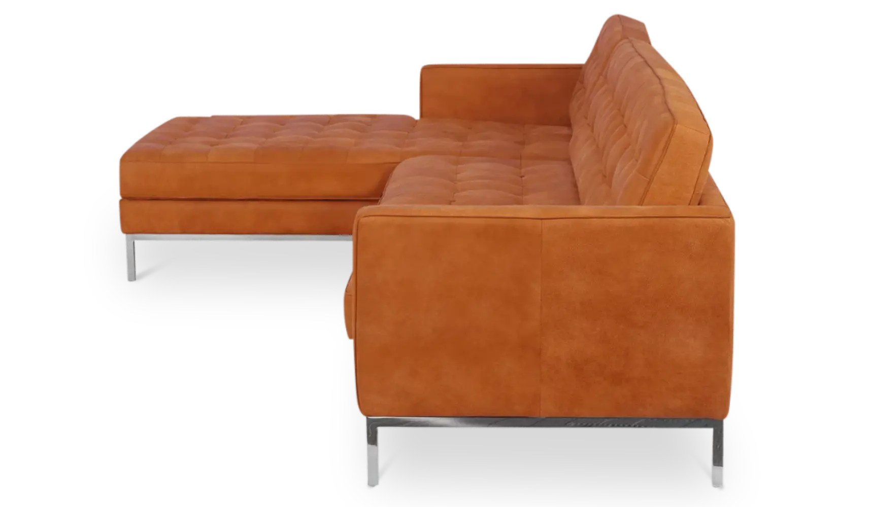 Italo Hoekbank Vintage Cognac Leer (Hoek Rechts)