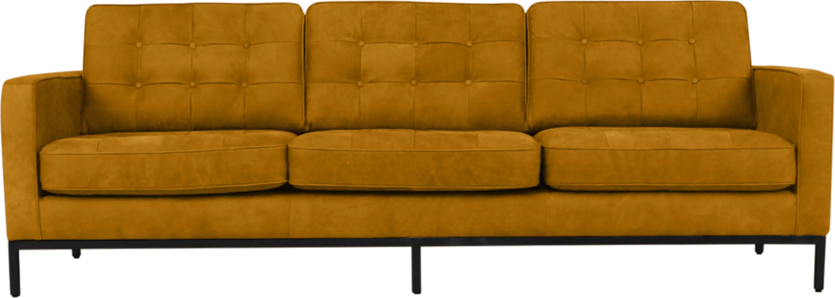 Italo Drie Zits Okergold Velvet