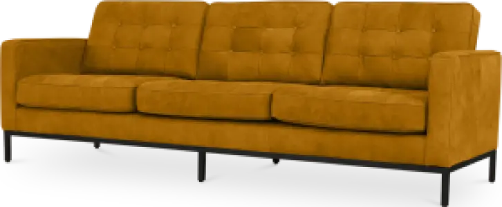 Italo Drie Zits Okergold Velvet