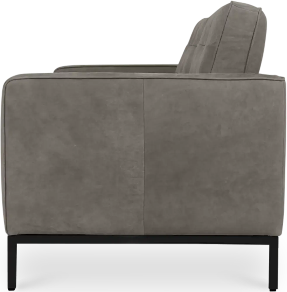 Italo Drie Zits Elegant Silver Grey Velvet