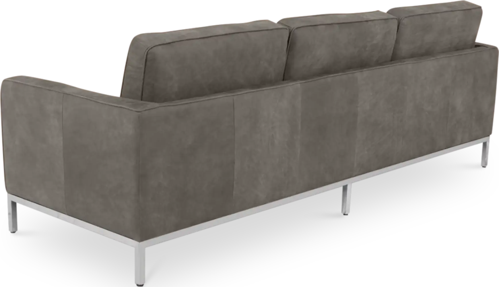 Italo Drie Zits Elegant Silver Grey Velvet