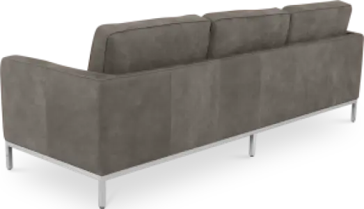 Italo Drie Zits Elegant Silver Grey Velvet