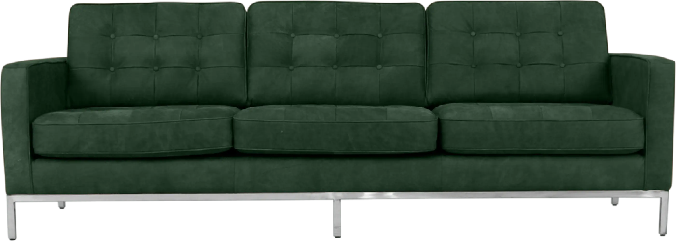 Italo Drie Zits Forest Green Velvet