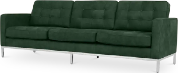 Italo Drie Zits Forest Green Velvet