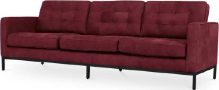 Italo Drie Zits Bordeaux Red Velvet