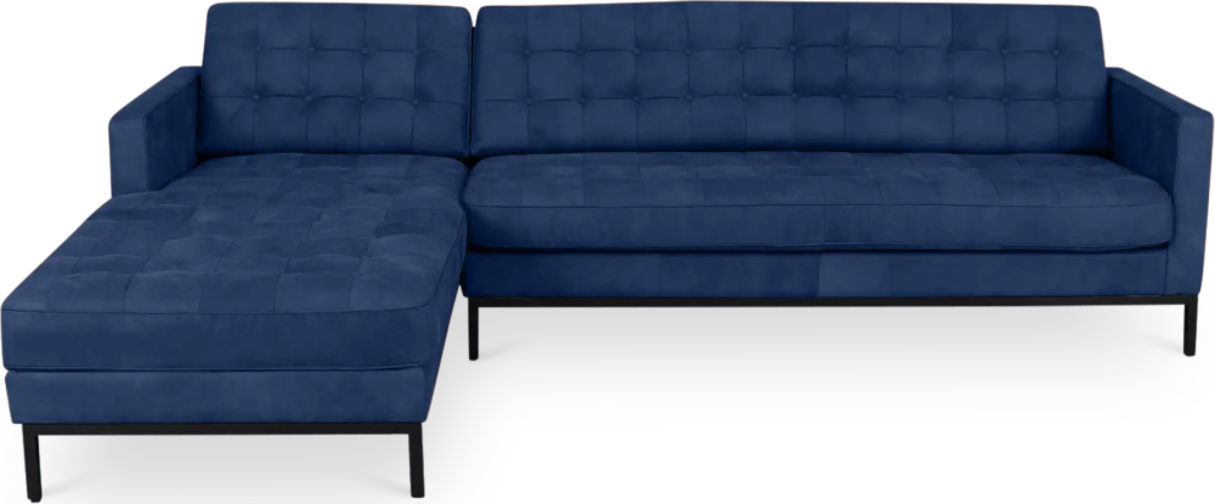 Italo Hoekbank Kings Blue Velvet (Hoek Rechts)
