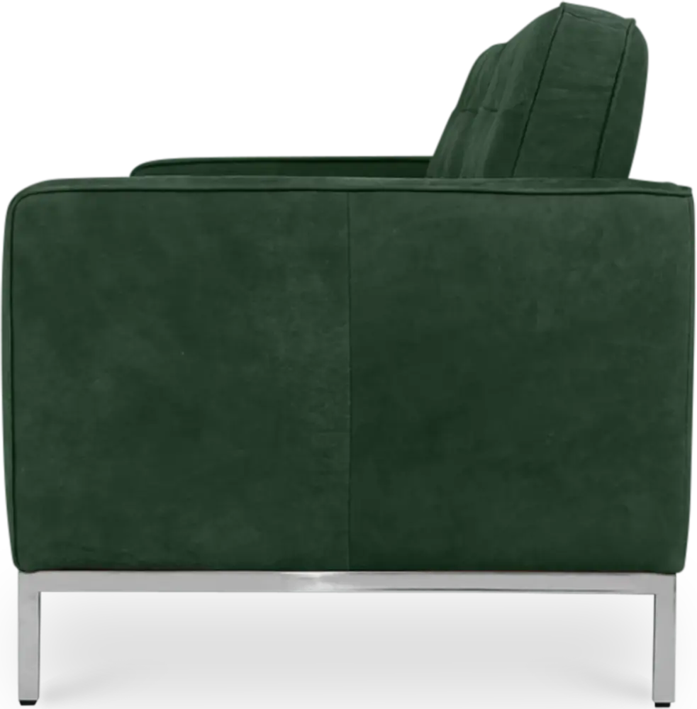 Italo Drie Zits Forest Green Velvet