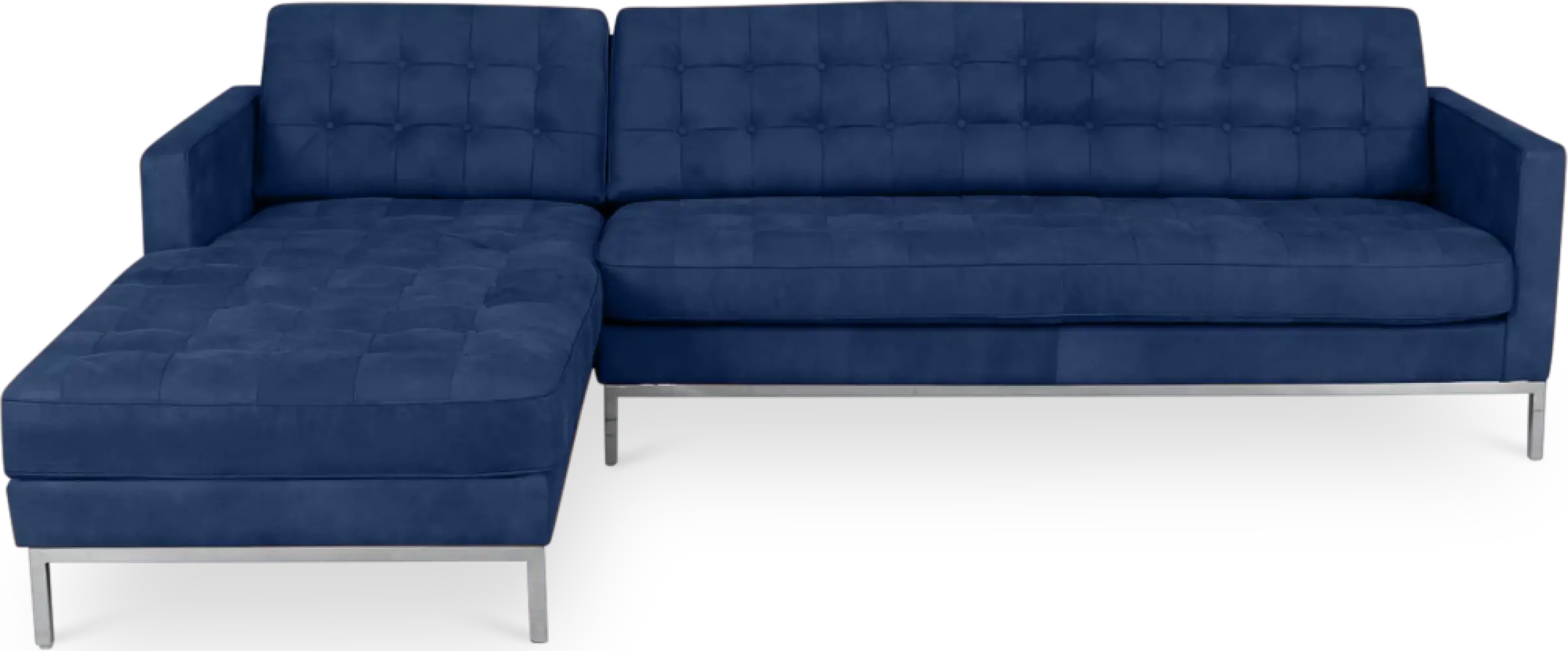 Italo Hoekbank Kings Blue Velvet (Hoek Rechts)