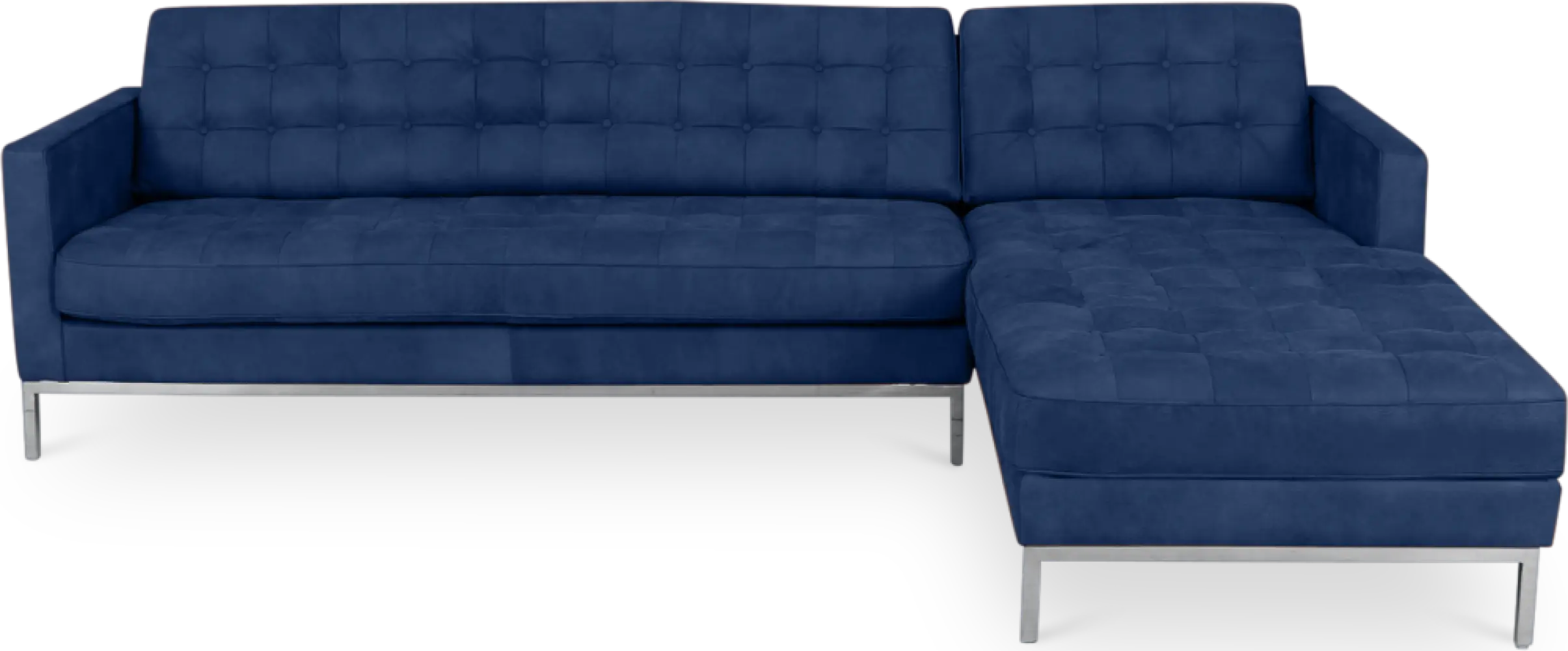 Italo Hoekbank Kings Blue Velvet (Hoek Links)