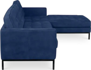 Italo Hoekbank Kings Blue Velvet (Hoek Links)