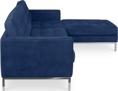 Italo Hoekbank Kings Blue Velvet (Hoek Links)