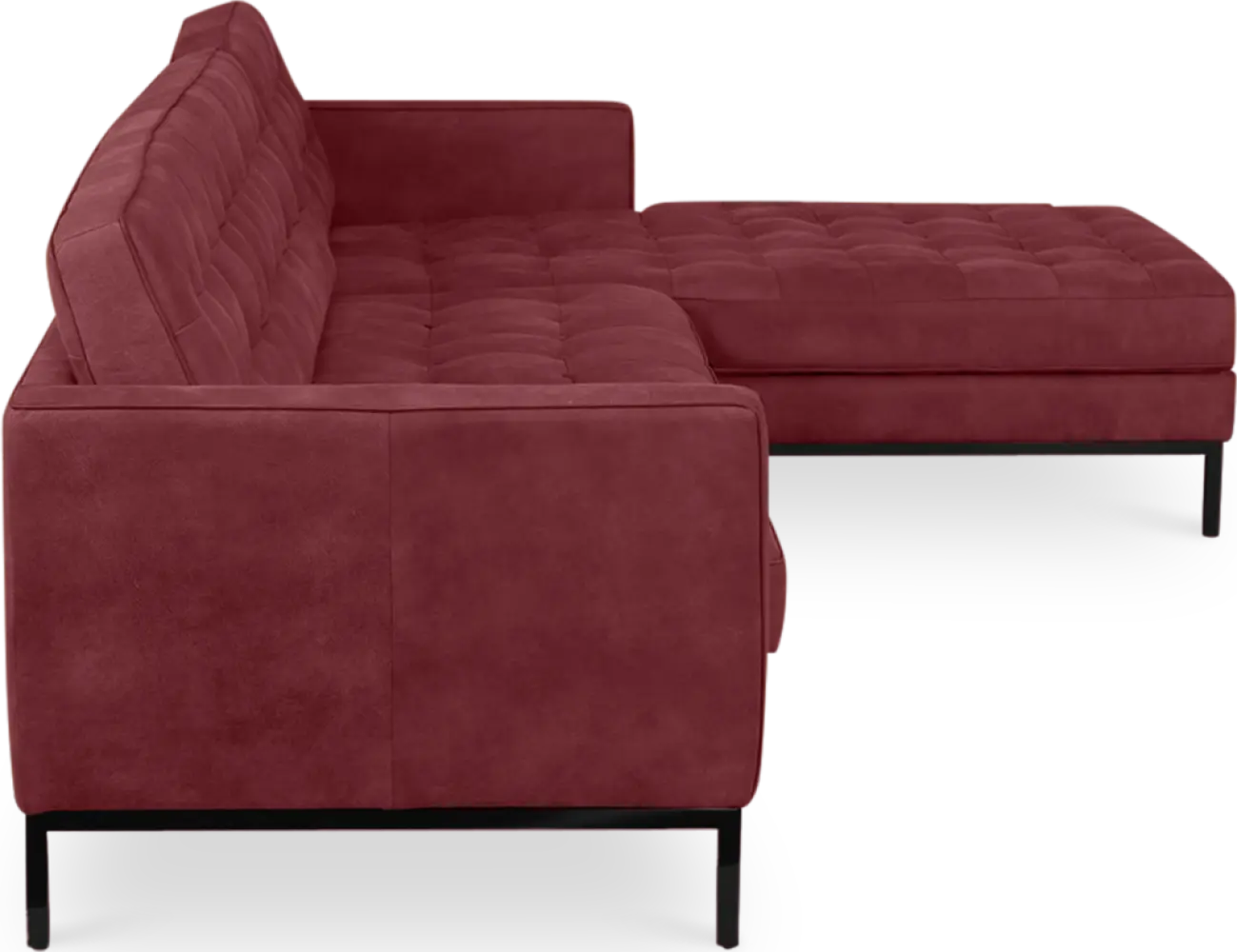 Italo Hoekbank Bordeaux Red Velvet (Hoek Links)