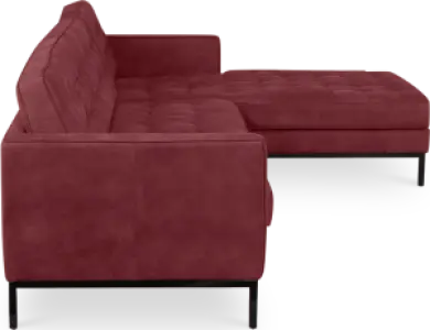 Italo Hoekbank Bordeaux Red Velvet (Hoek Links)