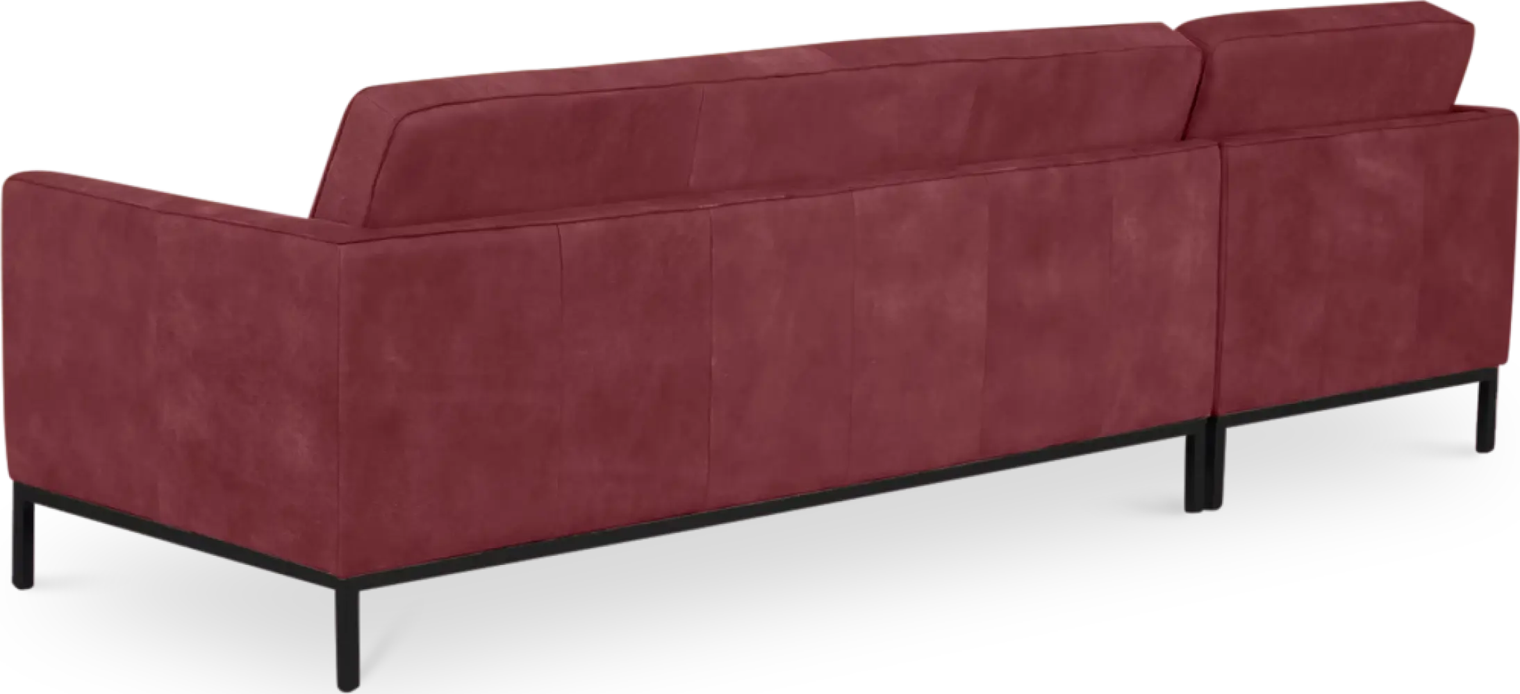 Italo Hoekbank Bordeaux Red Velvet (Hoek Rechts)