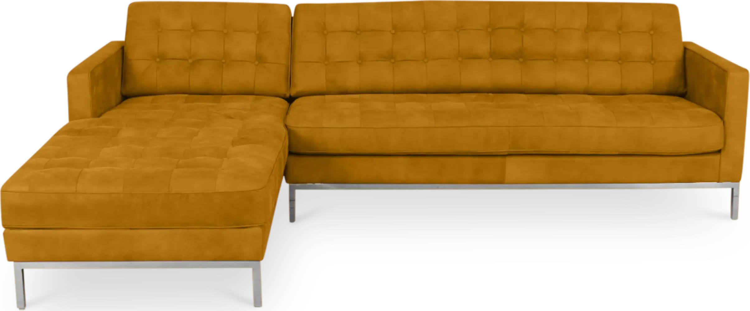 Italo Hoekbank Okergold Velvet (Hoek Rechts)
