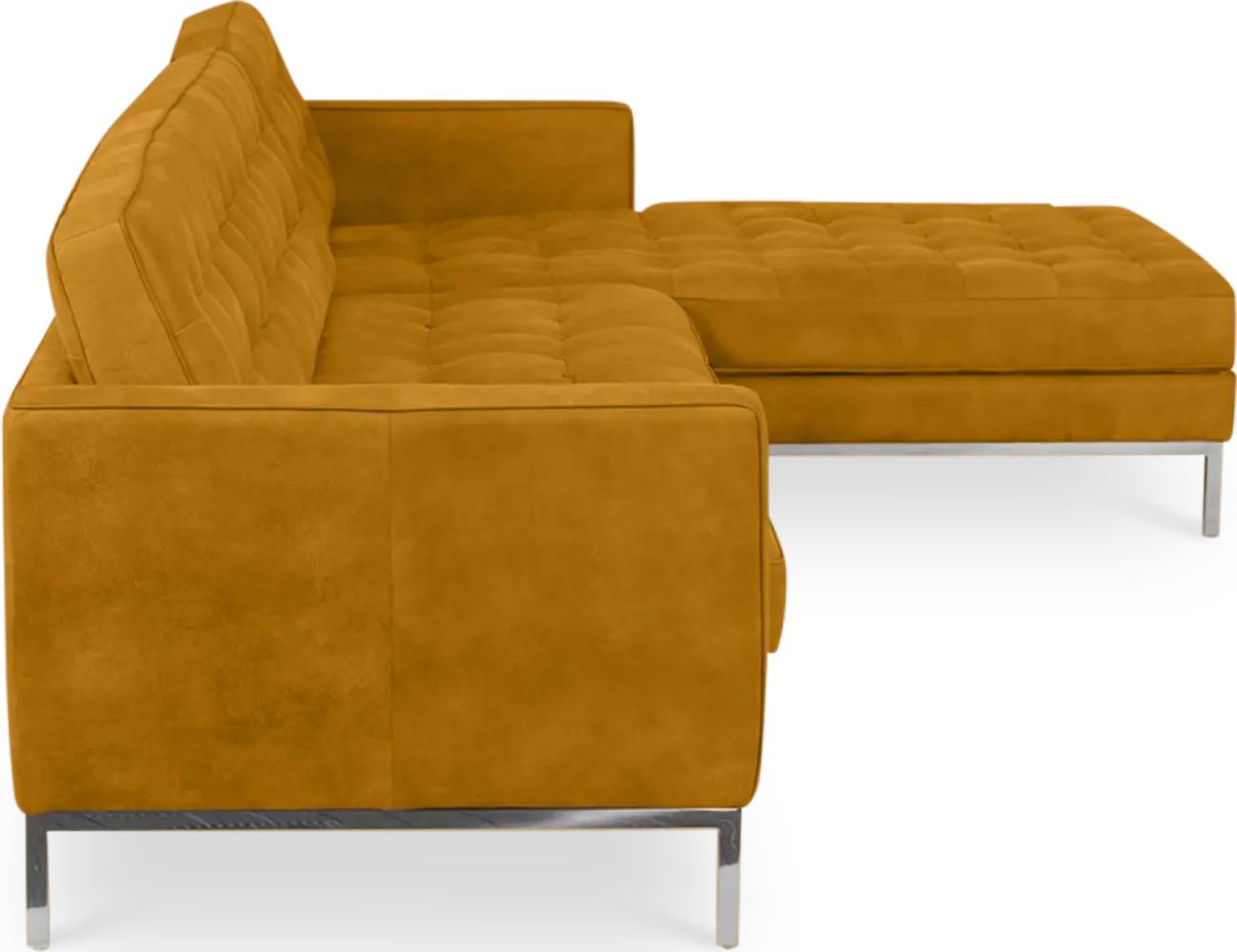 Italo Hoekbank Okergold Velvet (Hoek Links)