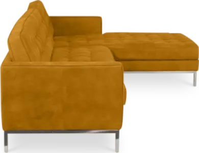 Italo Hoekbank Okergold Velvet (Hoek Links)