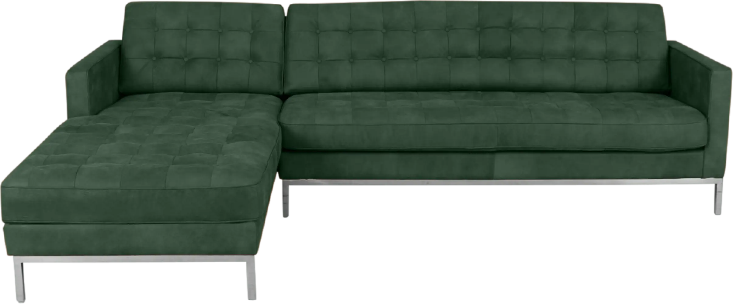 Italo Hoekbank Forest Green Velvet (Hoek Rechts)