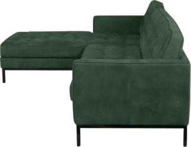 Italo Hoekbank Forest Green Velvet (Hoek Rechts)
