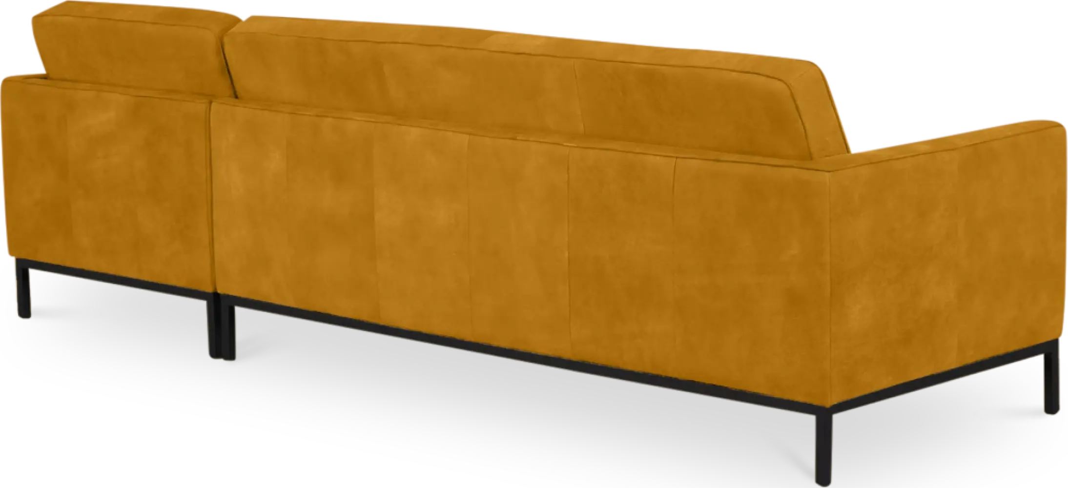 Italo Hoekbank Okergold Velvet (Hoek Links)