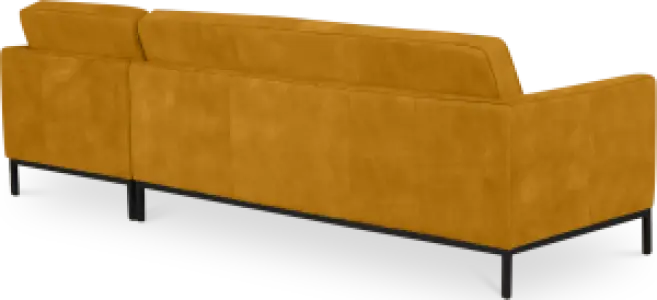 Italo Hoekbank Okergold Velvet (Hoek Links)