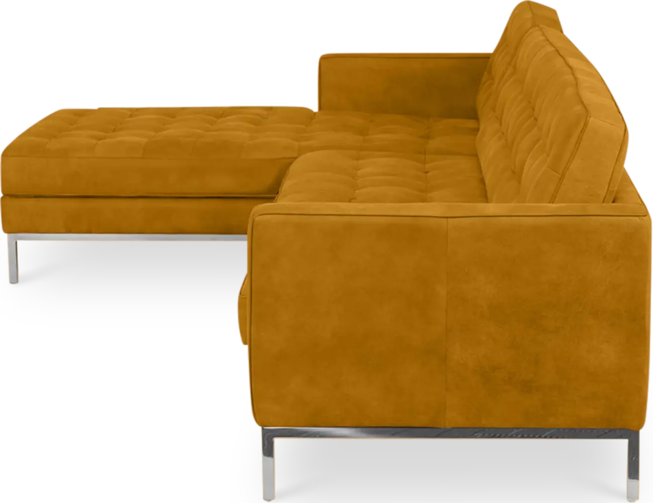 Italo Hoekbank Okergold Velvet (Hoek Rechts)