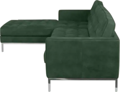 Italo Hoekbank Forest Green Velvet (Hoek Rechts)