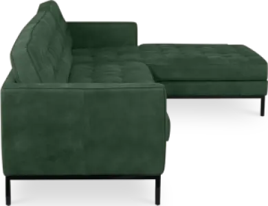 Italo Hoekbank Forest Green Velvet (Hoek Links)