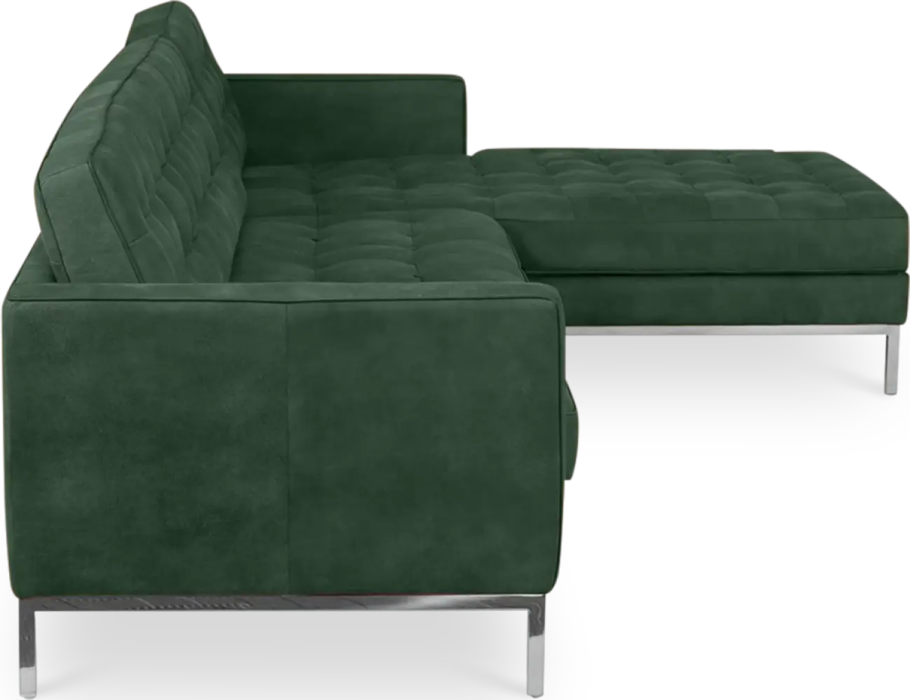 Italo Hoekbank Forest Green Velvet (Hoek Links)
