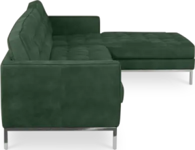 Italo Hoekbank Forest Green Velvet (Hoek Links)