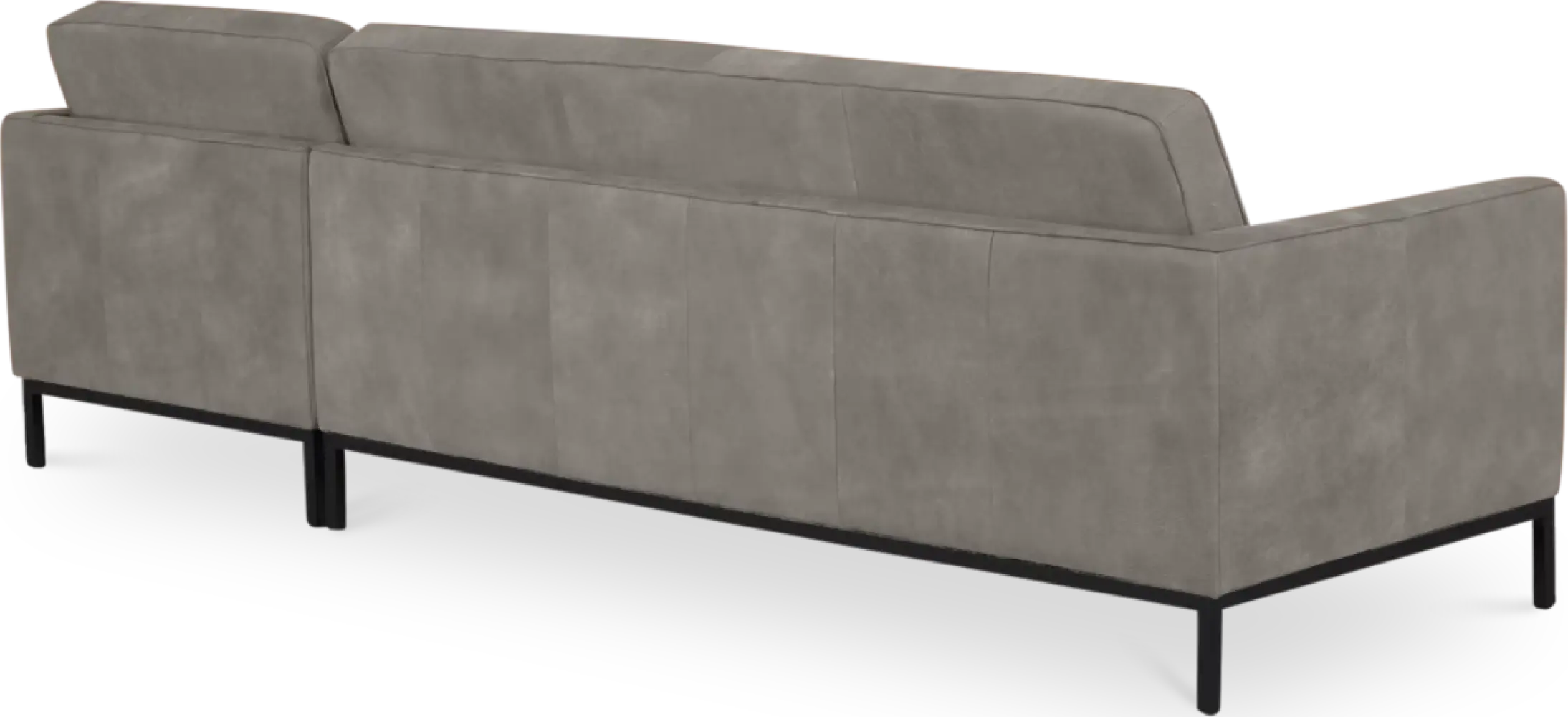 Italo Hoekbank Elegant Silver Grey Velvet (Hoek Links)