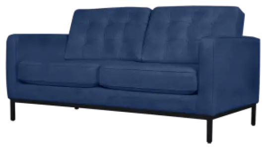 Italo Twee Zits Kings Blue Velvet