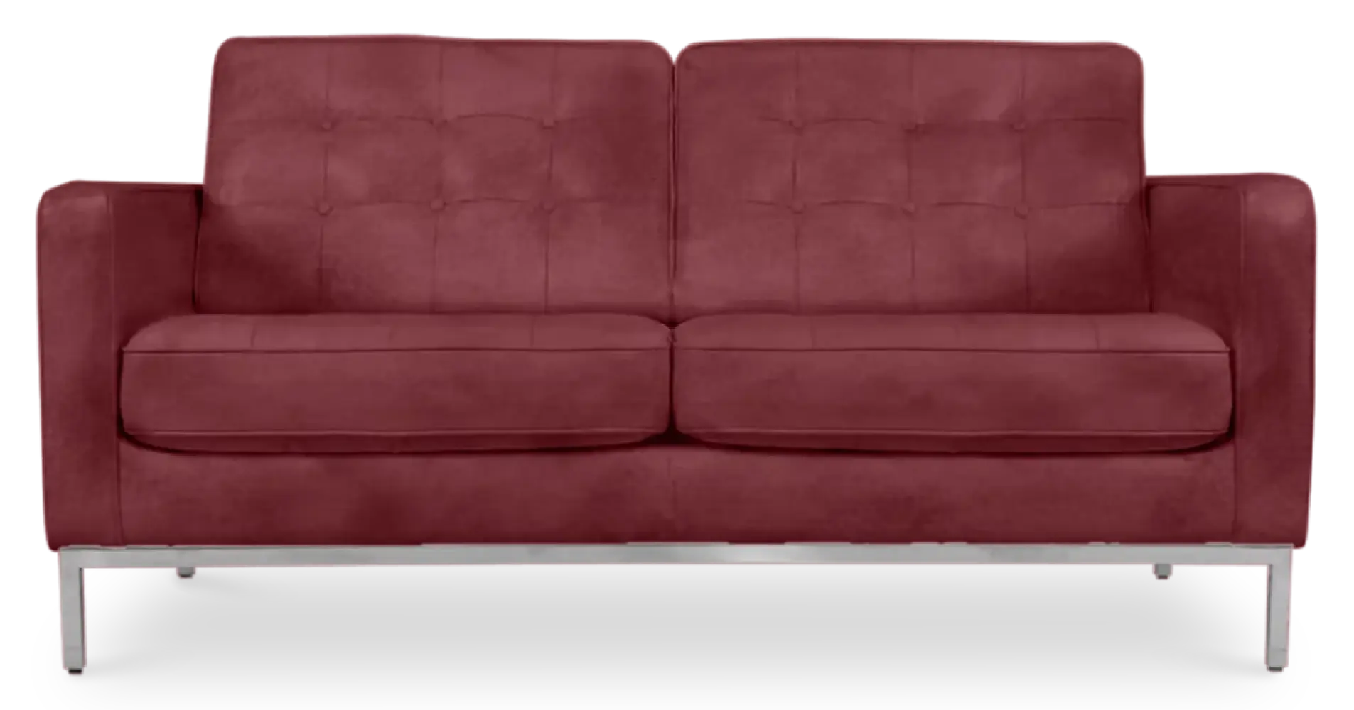 Italo Twee Zits Bordeaux Red Velvet