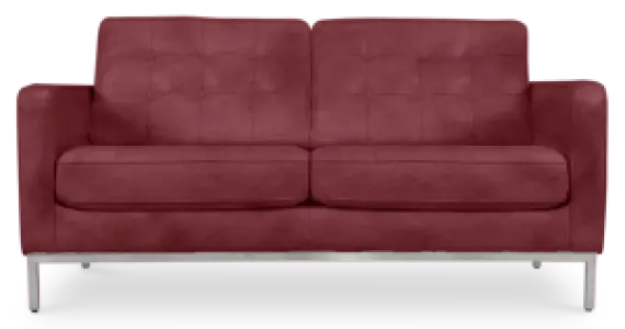 Italo Twee Zits Bordeaux Red Velvet