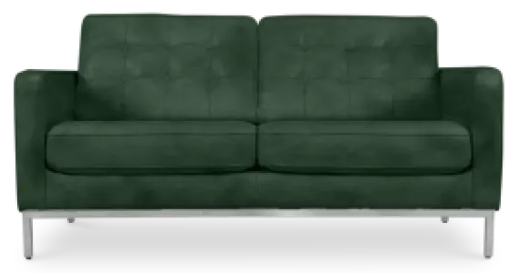 Italo Twee Zits Forest Green Velvet