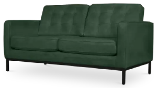Italo Twee Zits Forest Green Velvet