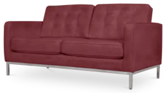 Italo Twee Zits Bordeaux Red Velvet