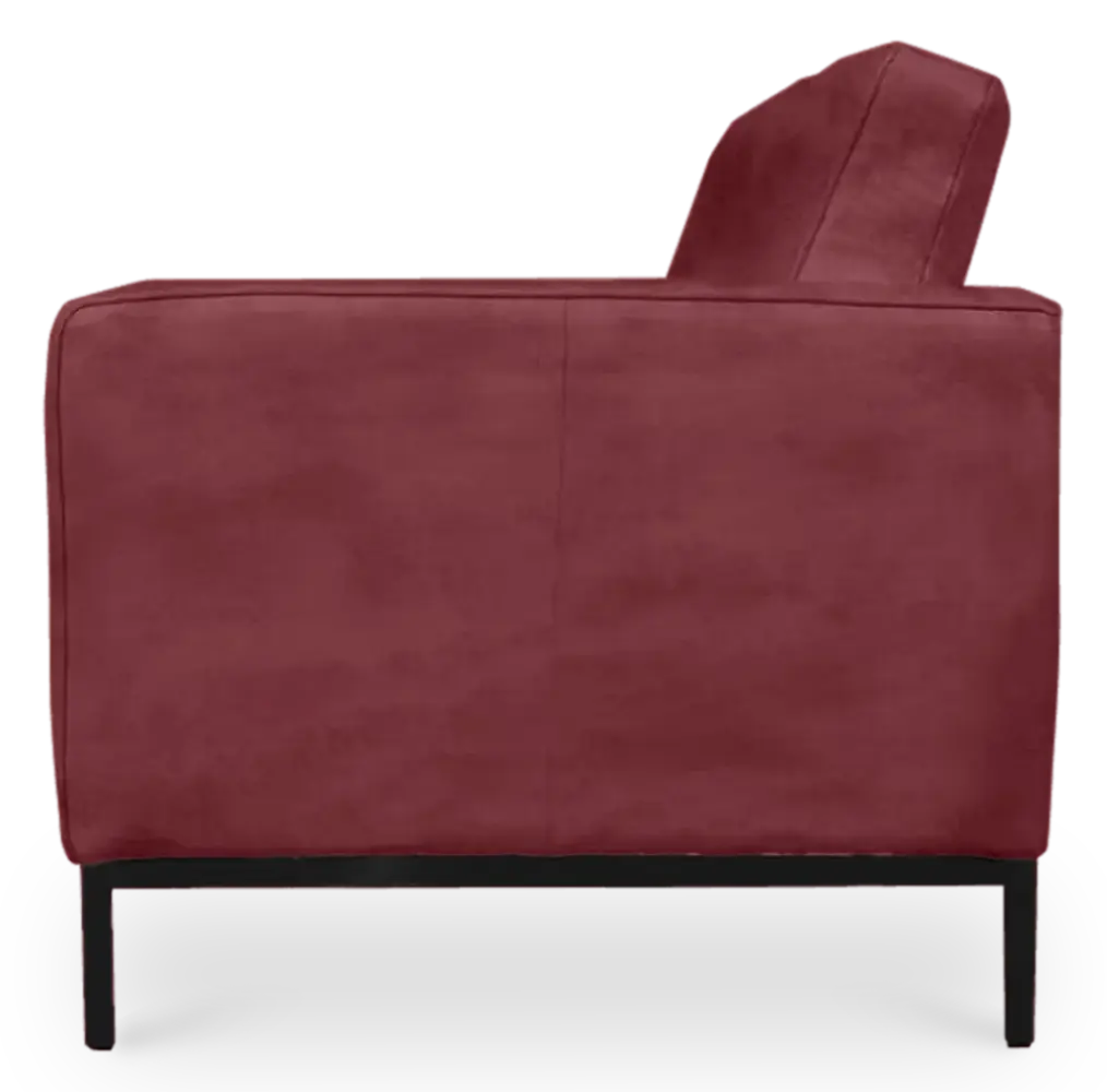 Italo Twee Zits Bordeaux Red Velvet