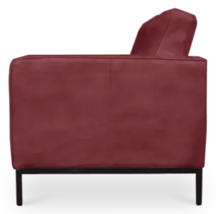 Italo Twee Zits Bordeaux Red Velvet