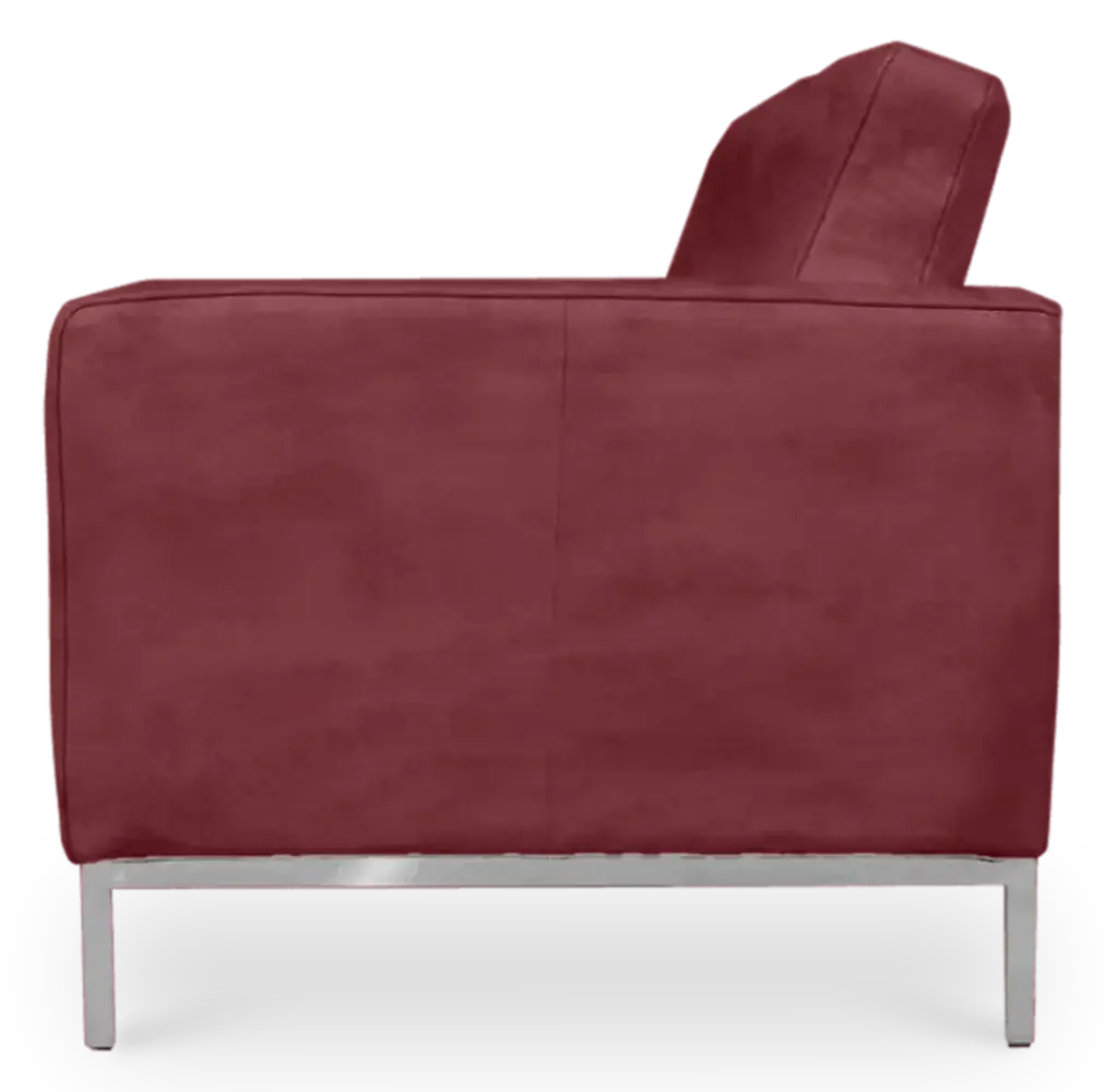 Italo Twee Zits Bordeaux Red Velvet