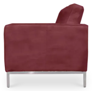 Italo Twee Zits Bordeaux Red Velvet