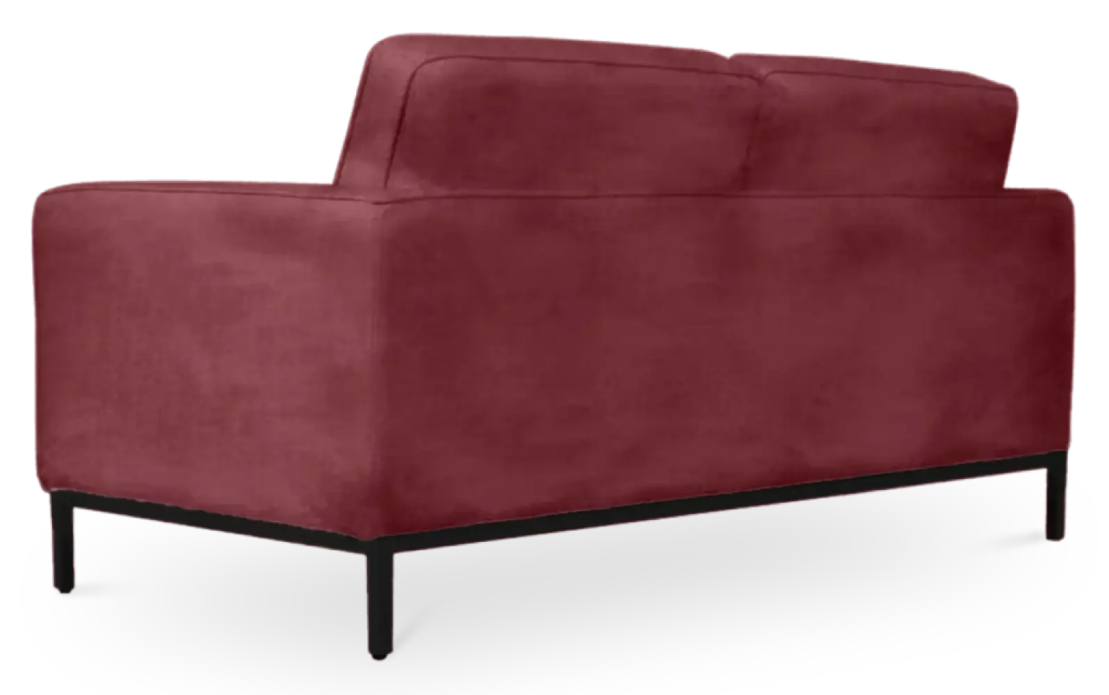 Italo Twee Zits Bordeaux Red Velvet