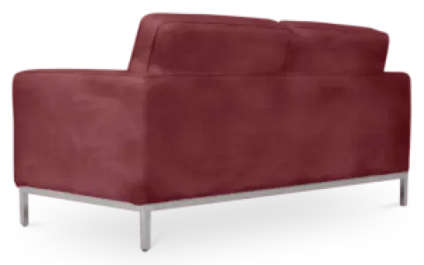 Italo Twee Zits Bordeaux Red Velvet