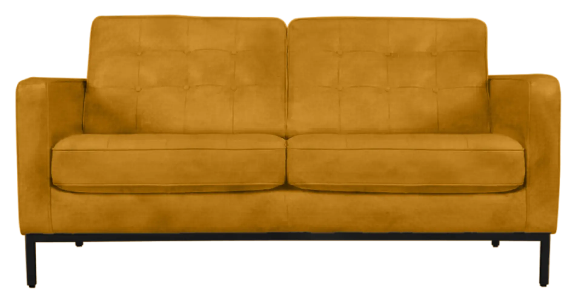 Italo Twee Zits Okergold Velvet