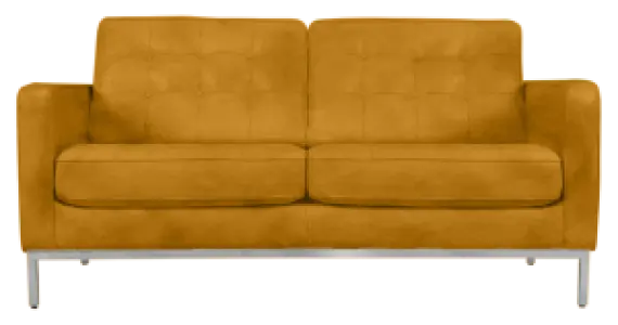 Italo Twee Zits Okergold Velvet