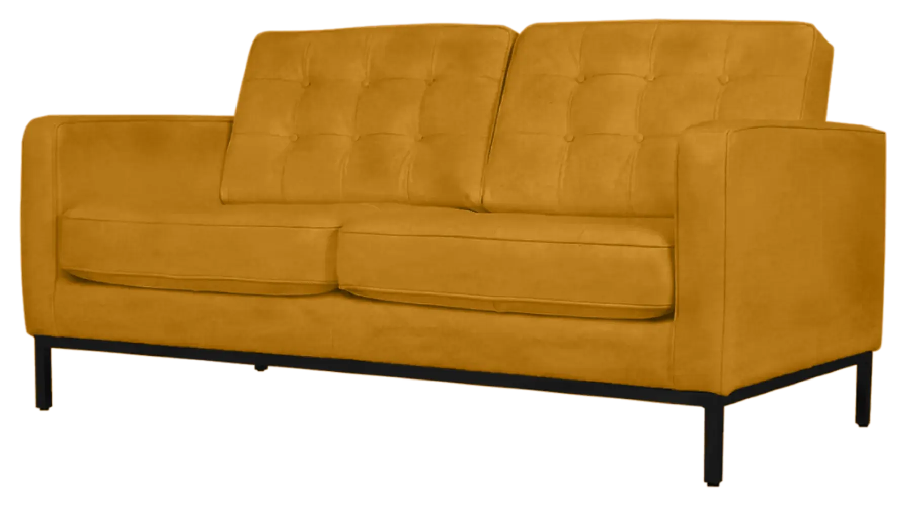 Italo Twee Zits Okergold Velvet